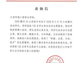 喜报 | 志愿显担当！我校学子获共青团赣州市委通报表扬